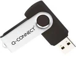 Clé usb q-connect 2.0 8gb vitesse lecture 15mb/s écriture 5mb/s capuchon rotatif