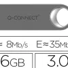 Clé usb q-connect 3.0 premium 16gb vitesse lecture 35mb/s écriture 8mb/s