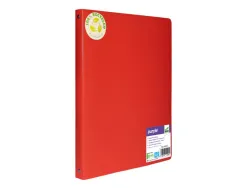 Classeur 4 anneaux polypro recycle office plast dos 20mm coloris rouge