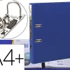 Classeur à levier exacompta prem'touch a4+ polypropylène dos 50mm coloris bleu foncé