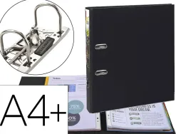 Classeur à levier exacompta prem'touch a4+ polypropylène dos 50mm coloris noir