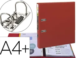 Classeur à levier exacomtpta em'touch a4+ polypropylène dos 50mm coloris rouge