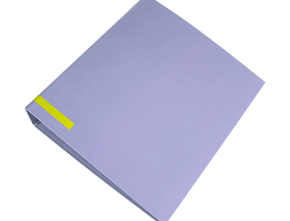 Classeur a levier liderpapel a4 color system dos de 80 mm coloris lavande