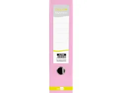 Classeur a levier liderpapel a4 color system dos de 80 mm coloris rose