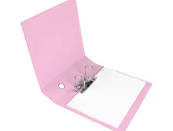 Classeur a levier liderpapel a4 color system dos de 80 mm coloris rose