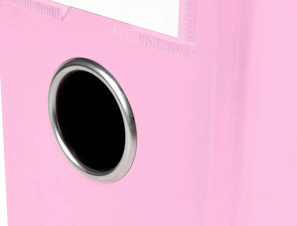 Classeur a levier liderpapel a4 color system dos de 80 mm coloris rose
