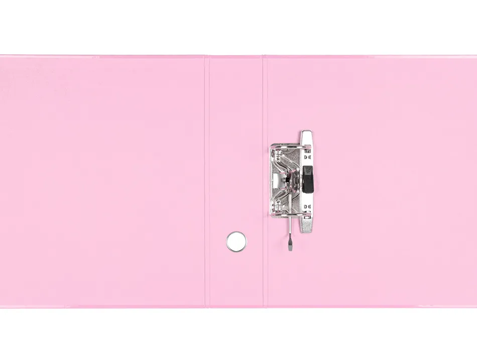 Classeur a levier liderpapel a4 color system dos de 80 mm coloris rose