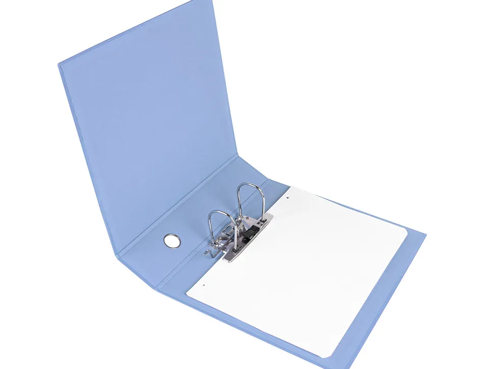 Classeur a levier liderpapel a4 color system dos de 80 mm coloris bleu ciel