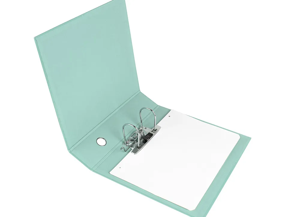 Classeur a levier liderpapel a4 color system dos de 80 mm coloris menthe
