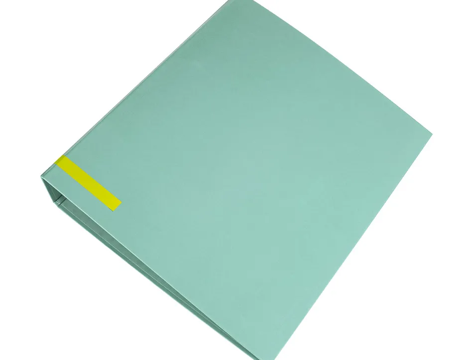 Classeur a levier liderpapel a4 color system dos de 80 mm coloris menthe