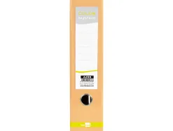 Classeur a levier liderpapel a4 color system dos de 80 mm coloris peche