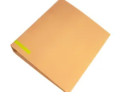 Classeur a levier liderpapel a4 color system dos de 80 mm coloris peche