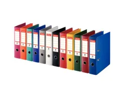Classeur a levier standard esselte format a4 7,5 cm polypropylene coloris gris