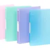 Classeur a4 viquel couverture souple dos 4cm 4 anneaux polypropylene propysoft coloris assortis