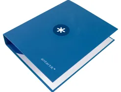 Classeur antartik 4 anneaux end 40mm a4+ carton remborde coloris bleu marine