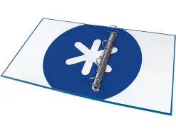 Classeur antartik 4 anneaux end 40mm a4+ carton remborde coloris bleu marine