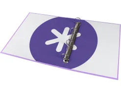 Classeur antartik 4 anneaux end 40mm a4+ carton remborde coloris lavande