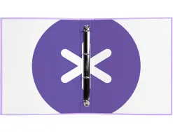 Classeur antartik 4 anneaux end 40mm a4+ carton remborde coloris lavande