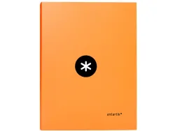 Classeur antartik 4 anneaux ronds 25mm a4 carton remborde coloris orange