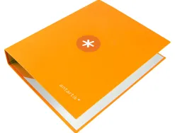 Classeur antartik 4 anneaux end 40mm a4+ carton remborde coloris jaune moutarde