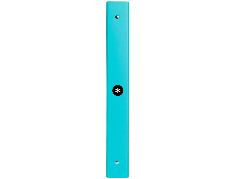 Classeur antartik 4 anneaux ronds 25mm a4 carton remborde coloris turquoise