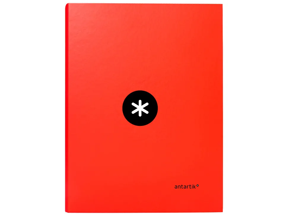 Classeur antartik 4 anneaux ronds 25mm a4 carton remborde coloris rouge
