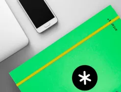 Classeur antartik 4 anneaux ronds 25mm a4 carton rembordé feuillets mobiles quadrillage 5mm coloris vert