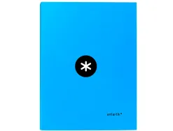 Classeur antartik 4 anneaux ronds 25mm a4 carton remborde coloris bleu