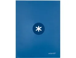 Classeur antartik 4 anneaux ronds 25mm a4 carton remborde coloris bleu marine