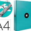 Classeur antartik 4 anneaux end 40mm a4+ carton remborde coloris menthe