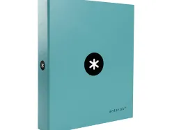 Classeur antartik 4 anneaux end 40mm a4+ carton remborde coloris menthe