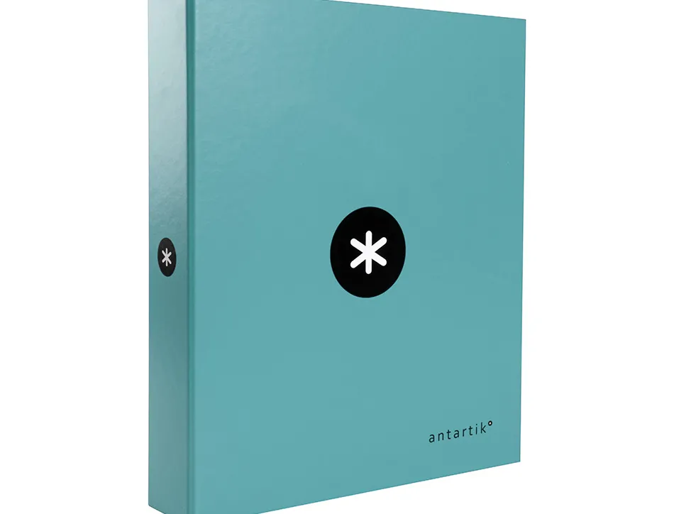 Classeur antartik 4 anneaux end 40mm a4+ carton remborde coloris menthe