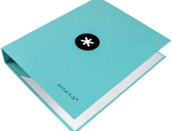 Classeur antartik 4 anneaux end 40mm a4+ carton remborde coloris menthe