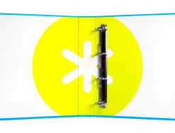 Classeur antartik 4 anneaux end 40mm a4+ carton rembordé coloris bleu