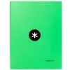 Classeur antartik 4 anneaux ronds 25mm a4 carton remborde coloris vert