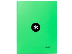 Classeur antartik 4 anneaux ronds 25mm a4 carton remborde coloris vert