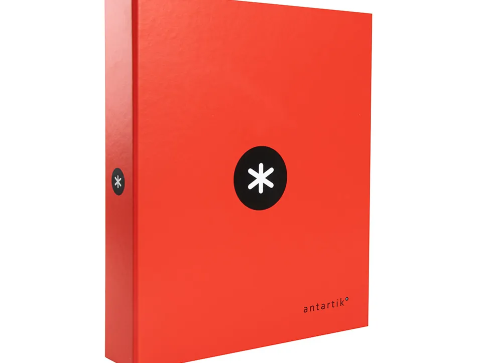 Classeur antartik 4 anneaux end 40mm a4+ carton rembordé coloris rouge