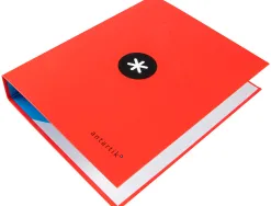 Classeur antartik 4 anneaux end 40mm a4+ carton rembordé coloris rouge