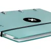 Classeur antartik 4 anneaux ronds 40mm a4 carton rembordé feuillets mobiles q5x5 coloris menthe