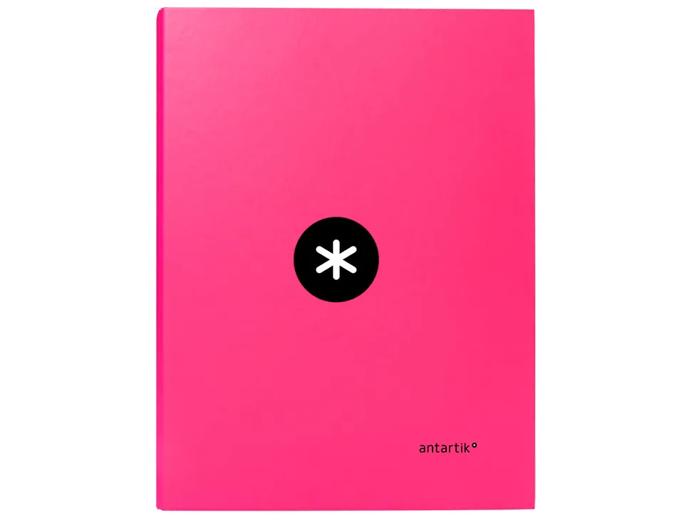 Classeur antartik 4 anneaux ronds 25mm a4 carton remborde coloris rose