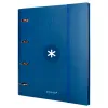 Classeur antartik 4 anneaux ronds 40mm a4 carton remborde feuillets mobiles q5x5 colorisbleu