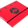 Classeur antartik trending topic 2020 4 anneaux ronds 40mm feuillet mobile a4 5x5mm coloris rouge