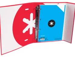 Classeur antartik trending topic 2020 4 anneaux ronds 40mm feuillet mobile a4 5x5mm coloris rouge
