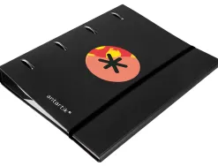 Classeur antartik trending topic 2020 4 anneaux ronds 40mm feuillet mobile a4 5x5mm coloris noir