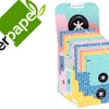 Classeur antartik trending topic 2019 4 anneaux ronds 40mm a4 feuillets mobiles q5x5coloris assortis