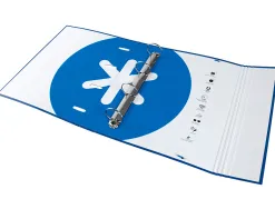 Classeur antartik trending topic 2020 4 anneaux ronds 40mm feuillet mobile a4 5x5mm coloris bleu