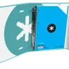 Classeur antartik trending topic 2020 4 anneaux ronds 40mm feuillet mobile a4 5x5mm coloris turquoise