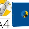 Classeur antartik trending topic 2020 4 anneaux ronds 25mm feuillet mobile a4 5x5mm coloris bleu