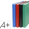 Classeur carton exacompta a4+ remborde pp capacite 275 feuilles 4 anneaux dos 40 mm dim 34x28 cm 320x240