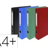 Classeur carton exacompta remborde pvc capacite 370 feuilles 4 anneaux dos de 60 mm dim 32x29 cm coloris